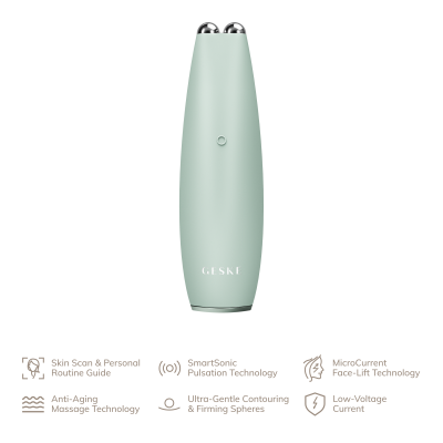 Мікрострумова ручка для підтяжки обличчя GESKE MicroCurrent Face-Lift Pen 6 в 1 зелений
